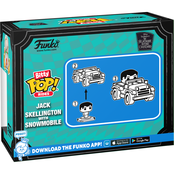 
                  
                    The Nightmare Before Christmas - Jack Skellington with Snowmobile Bitty Pop! Rides Vinyl Figure
                  
                