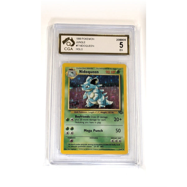 CGA Graded Pokemon Jungle (WOTC) #7 Nidoqueen - Graded 5