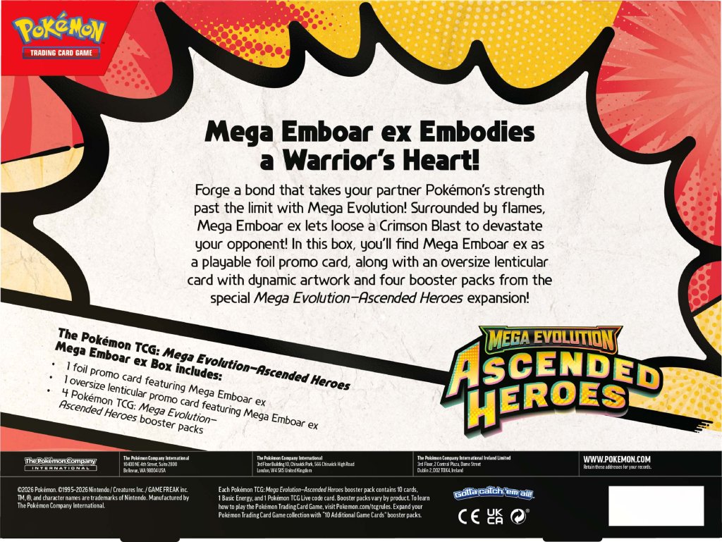 
                  
                    Mega Evolution—Ascended Heroes Mega Meganium ex Box, Mega Emboar ex Box, or Mega Feraligatr ex Box
                  
                