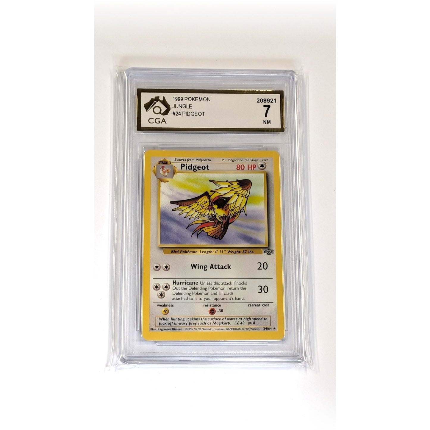 
                  
                    CGA Graded Pokemon Jungle Set (Unlimited) #24 Pidgeot - Graded 7
                  
                