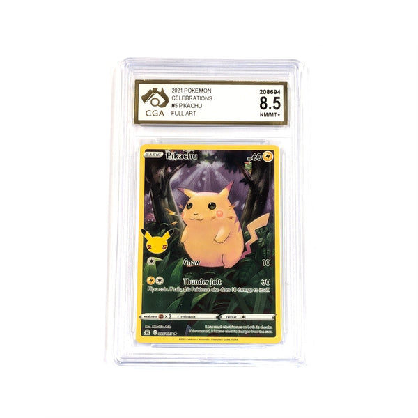 CGA Graded Pokemon 25th Aniversary: Celebrations #005 Pikachu - Graded 8.5
