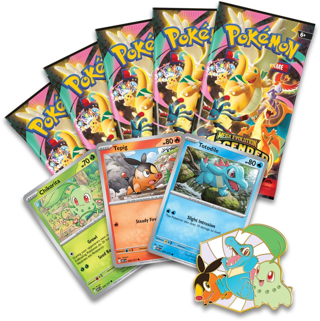 
                  
                    Pokémon TCG: Mega Evolution— Ascended Heroes First Partners Deluxe Pin Collection - RELEASE DATE 20/03/2026
                  
                