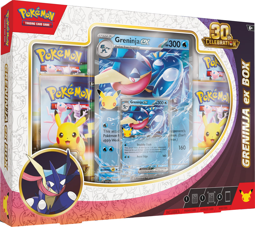 
                  
                    Pokemon TCG: 30th Celebration Sylveon ex Box / Greninja ex Box
                  
                
