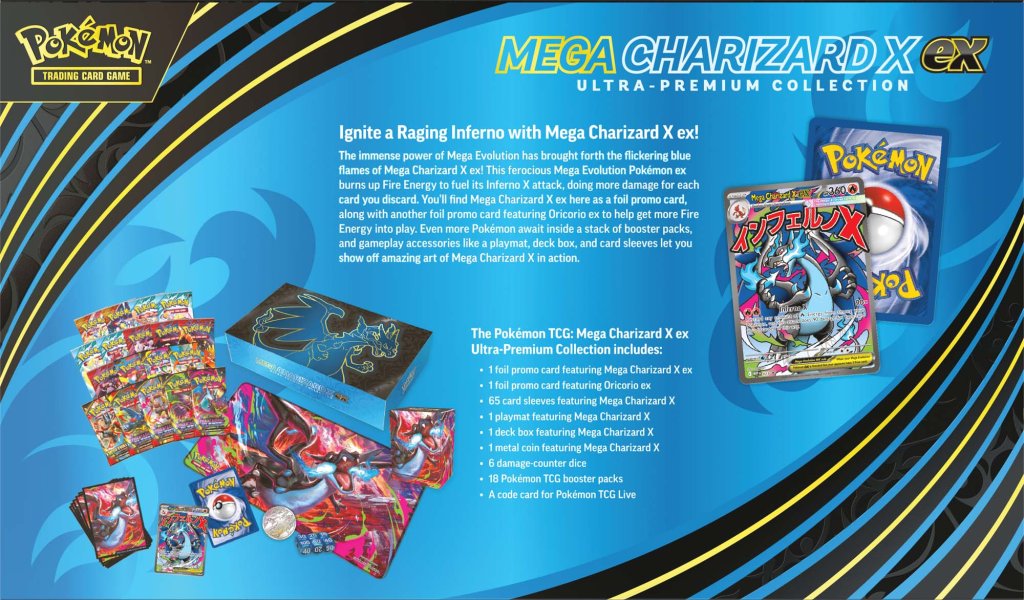 
                  
                    Pokemon TCG: Mega Charizard X ex Ultra-Premium Collection
                  
                