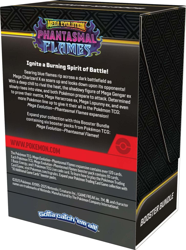 
                  
                    Pokemon TCG Mega Evolution - Phantasmal Flames Booster Bundle
                  
                