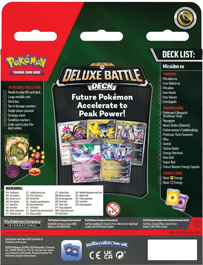 
                  
                    POKÉMON TCG Miraidon ex Deluxe Battle Deck
                  
                