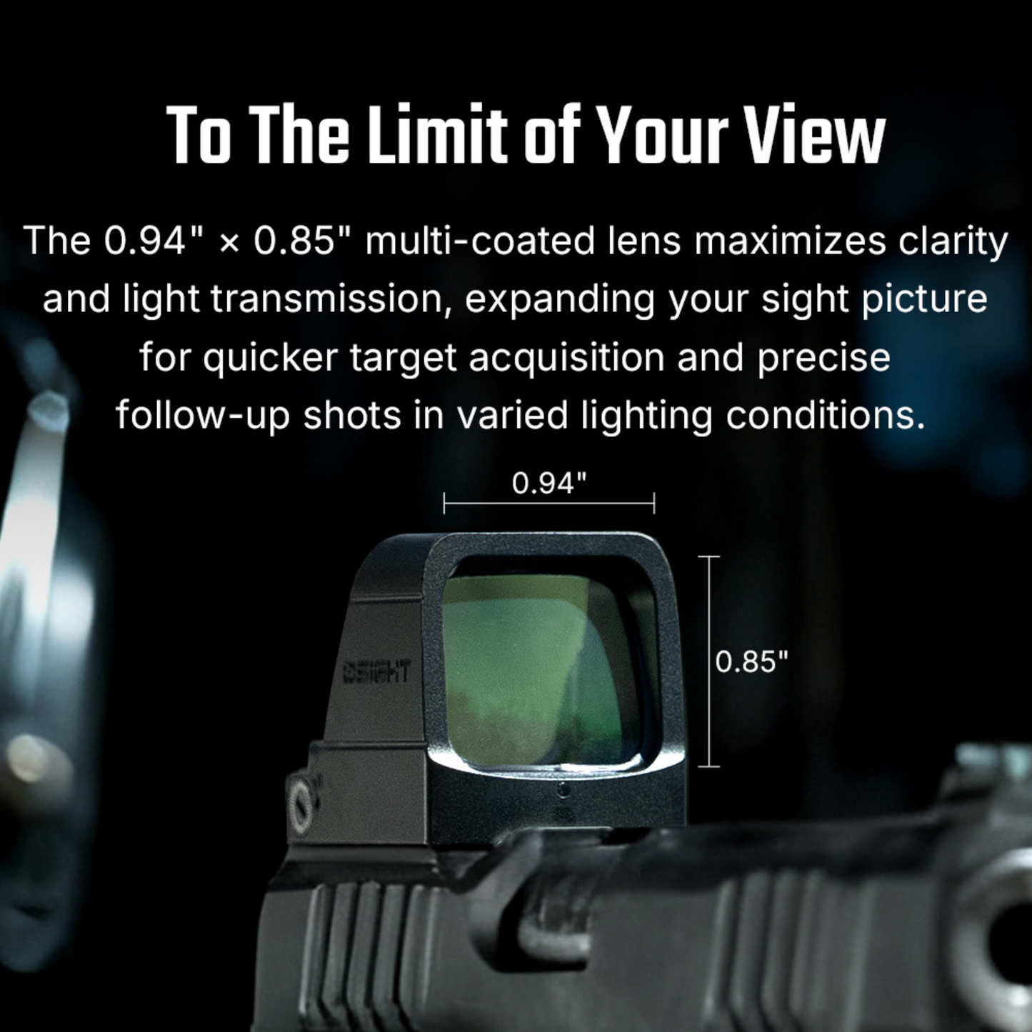 
                  
                    Osight X Open Green 3 MOA Dot & 32 MOA Circle Sight with Magnetic Charging Cover and Large Window
                  
                