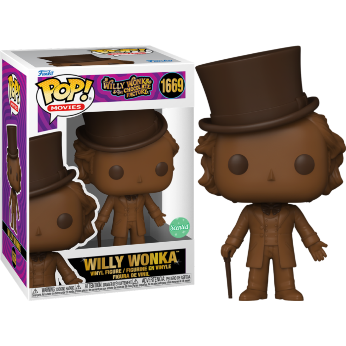 
                  
                    Willy Wonka and the Chocolate Factory - Willy Wonka (Chocolate Bar) Scented Pop! Vinyl Figure
                  
                