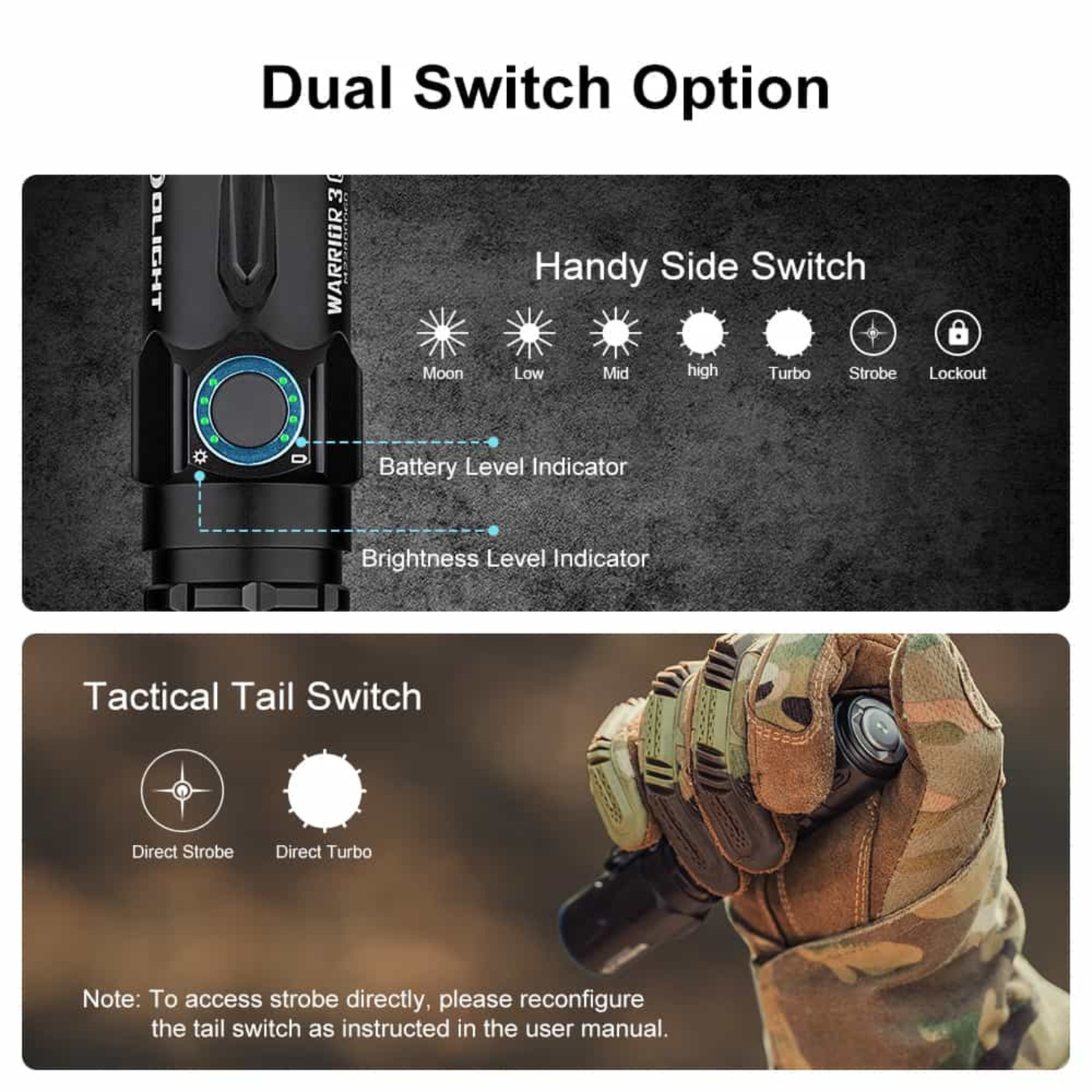 
                  
                    Olight Warrior 3S - 2300 Lumens Tactical Torch
                  
                