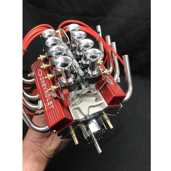 
                  
                    1/4 Scale V8 Nitro Powered 8 Carburetor Working Engine
                  
                