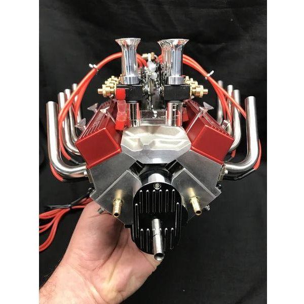 
                  
                    1/4 Scale V8 Nitro Powered 8 Carburetor Working Engine
                  
                