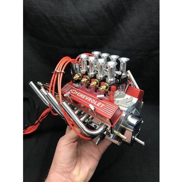 
                  
                    1/4 Scale V8 Nitro Powered 8 Carburetor Working Engine
                  
                