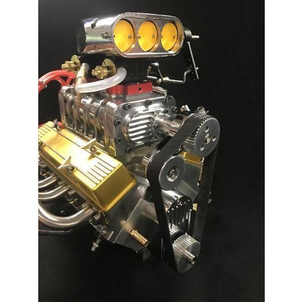 1/4 Scale V8 Nitro Powered Supercharged Working Engine