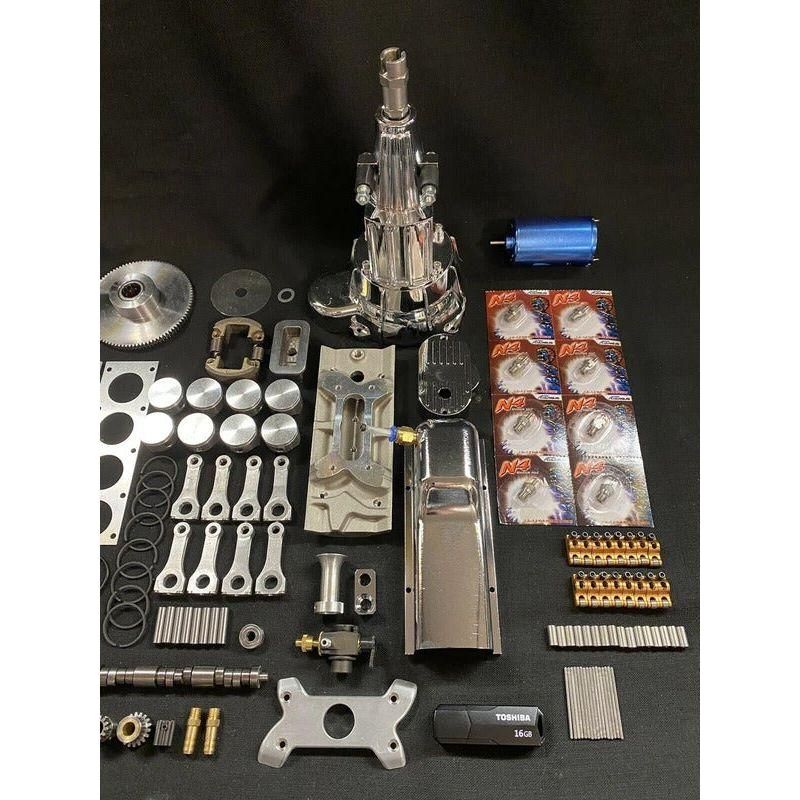 
                  
                    1/4 Scale V8 Nitro Powered Single Carburetor Working Engine Kit version
                  
                