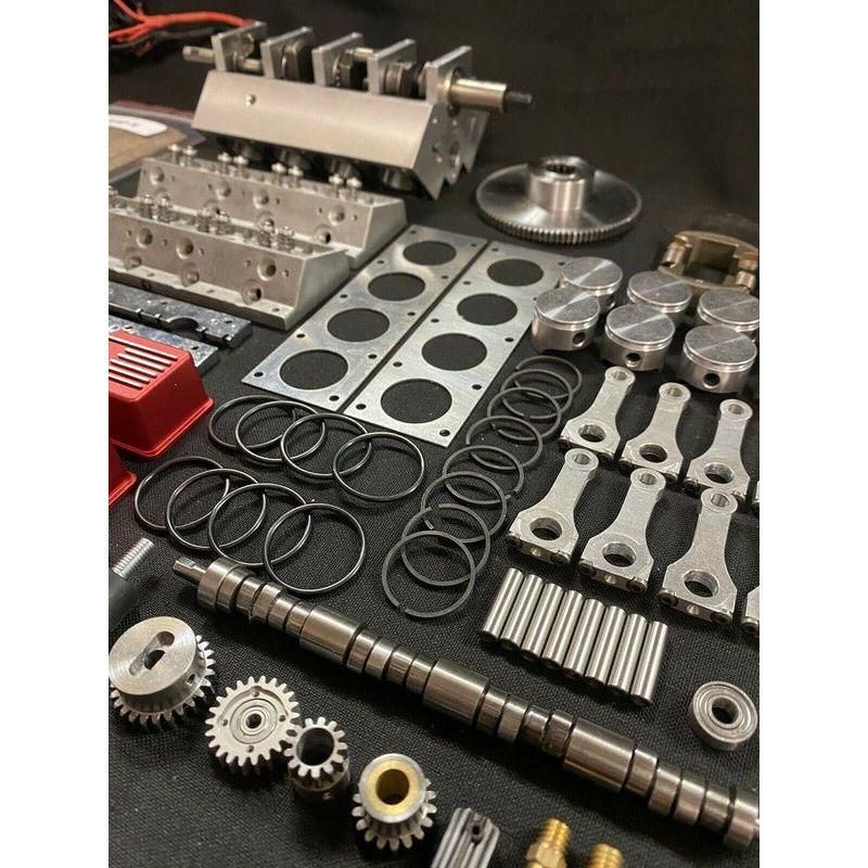 1/4 Scale V8 Nitro Powered Single Carburetor Working Engine Kit version