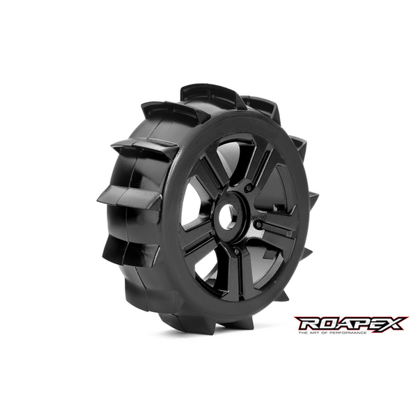 Paddle 1/8 Buggy Tire black wheel with 17mm hex mounted