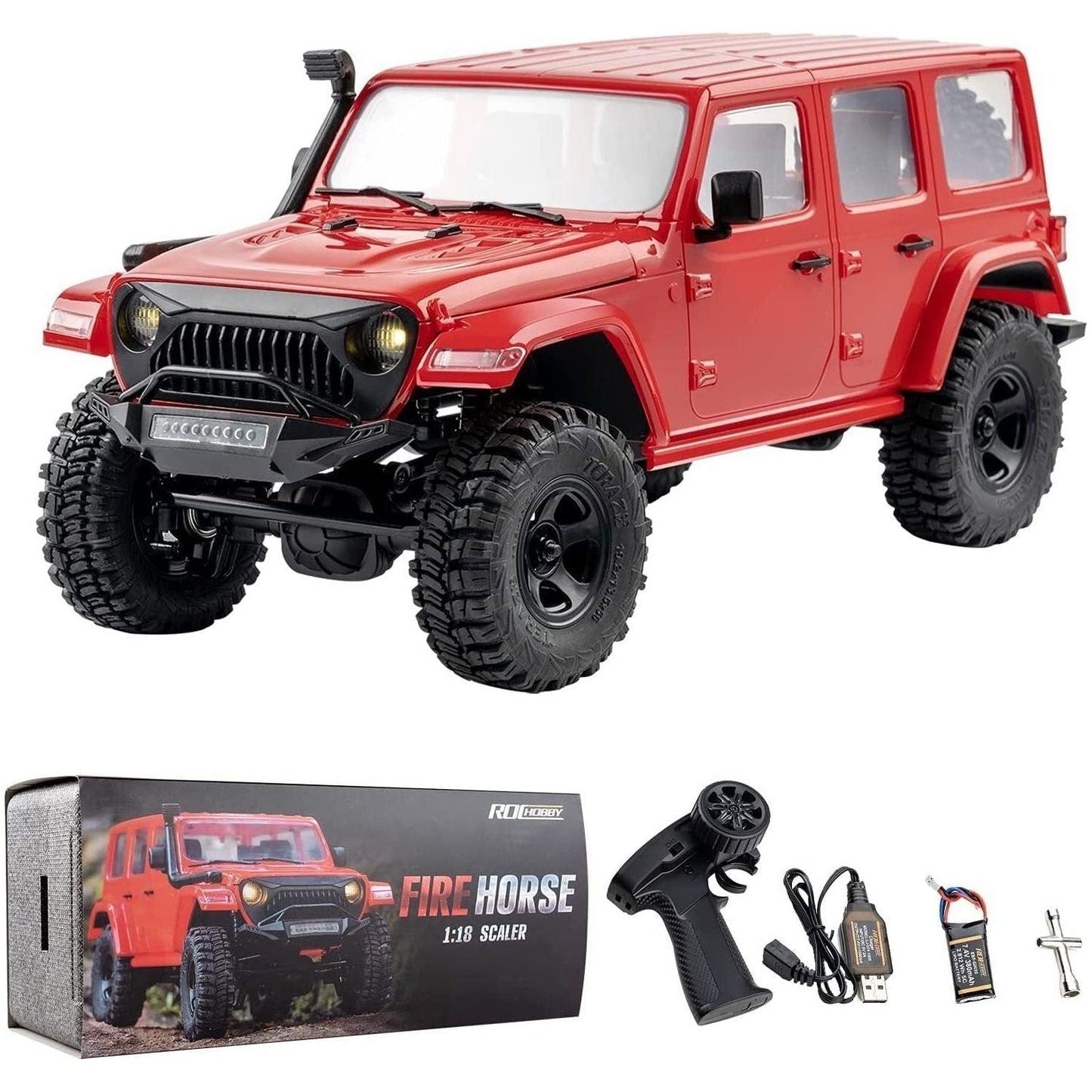
                  
                    Roc Hobby 1:18 Fire Horse 1/18 Scale RC Crawler
                  
                