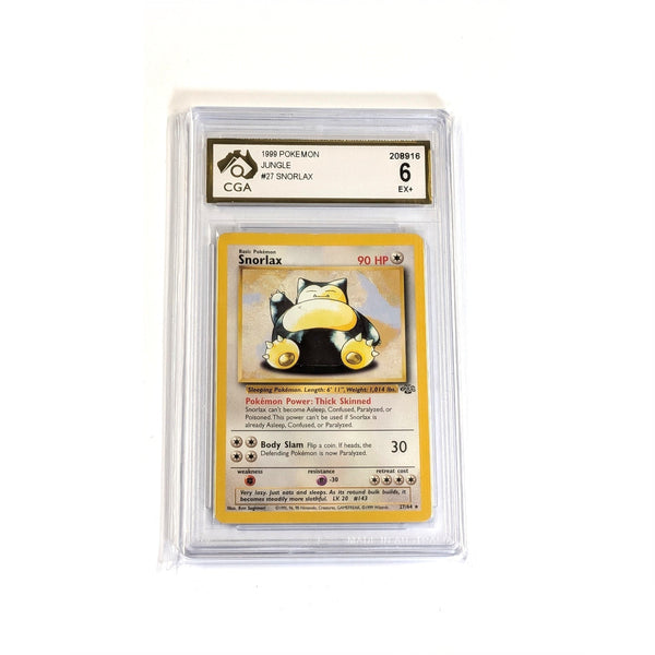 CGA Graded Pokemon Jungle Set (Unlimited) #27 Snorlax - Graded 6