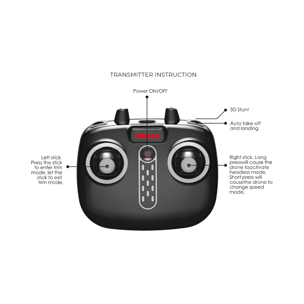 
                  
                    Syma Mini Quadcopter X20P 4 CHANNEL
                  
                