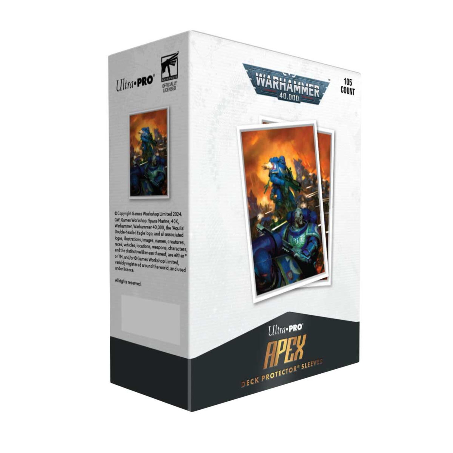 
                  
                    Ultra Pro: Space Marines - Adeptus Astartes 105ct Apex Deck Protector sleeves Warhammer 40k
                  
                
