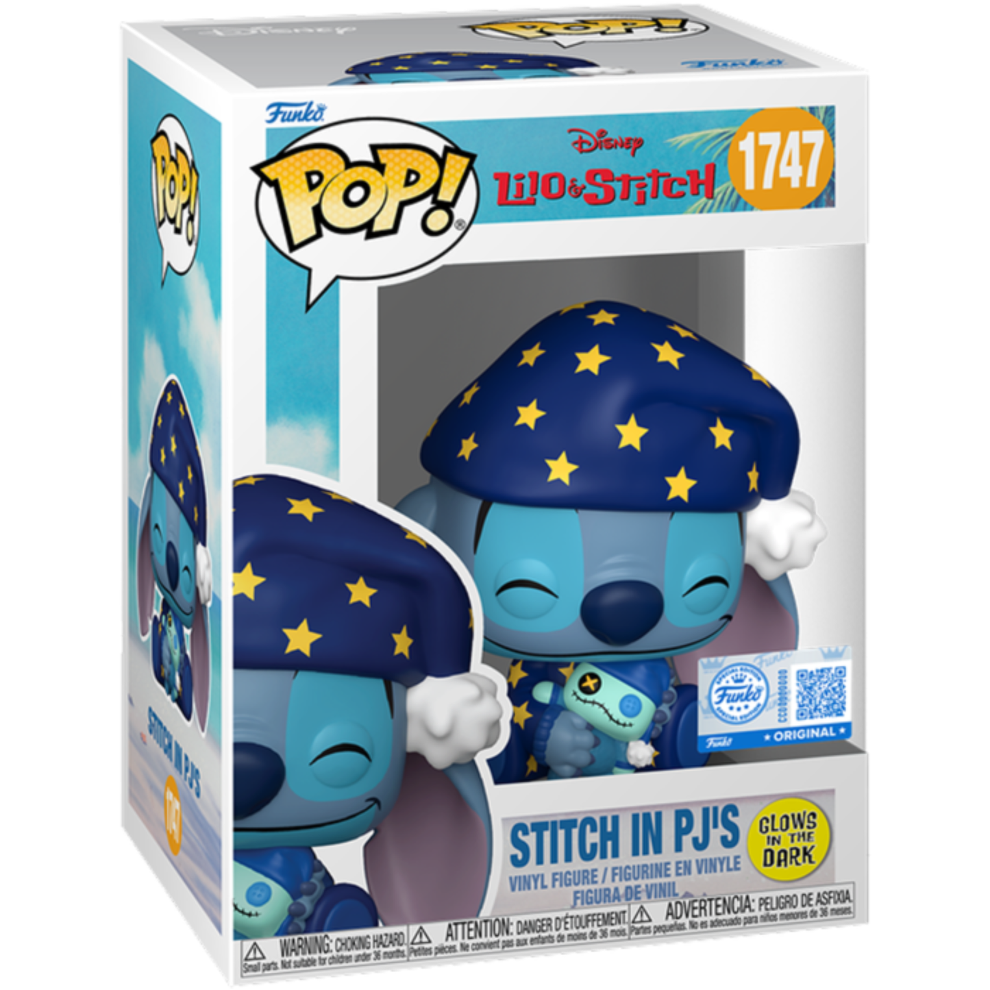 
                  
                    Lilo & Stitch - Stitch in PJ's Glow-in-the-Dark Pop! Vinyl Figure
                  
                