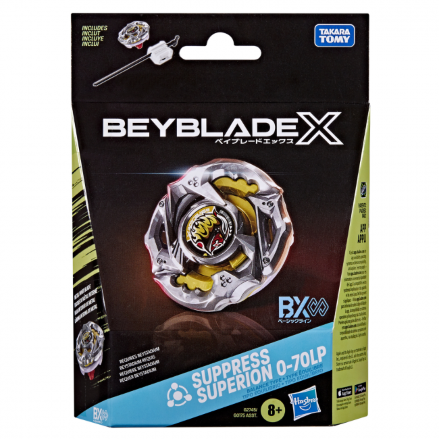 
                  
                    Beyblade X Suppress Superion 0-70LP BX Infinity Starter Pack Set
                  
                