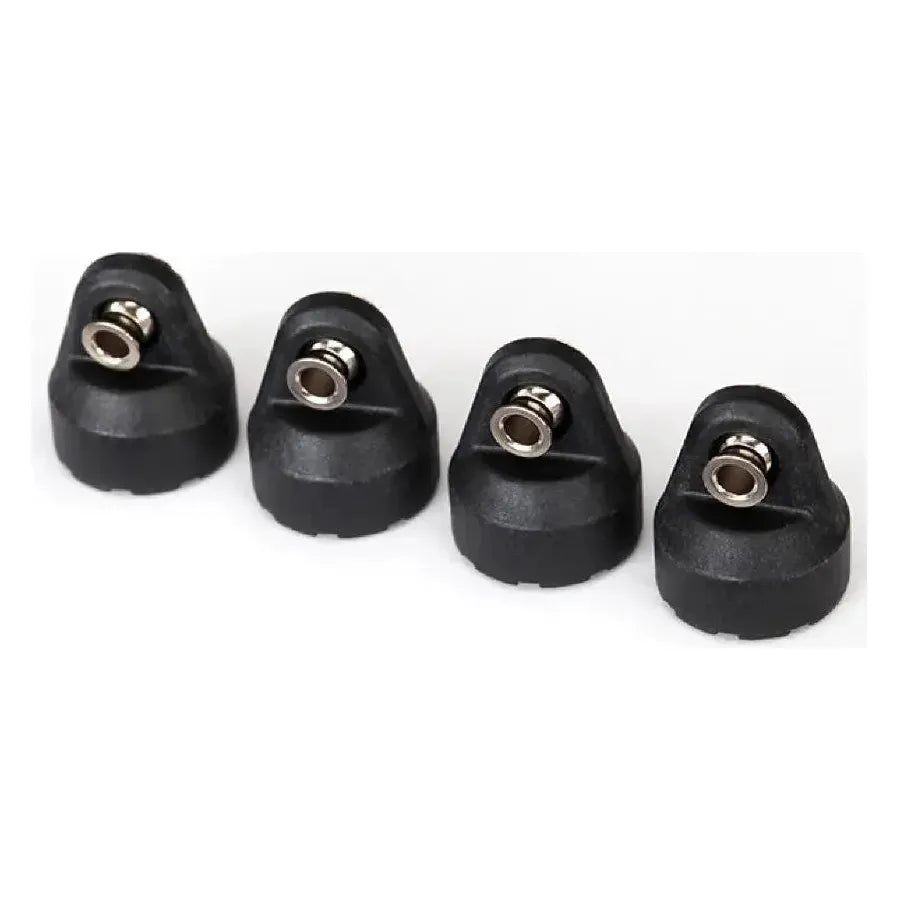 Traxxas #8361 Shock caps (black) (4) (assembled with hollow balls)