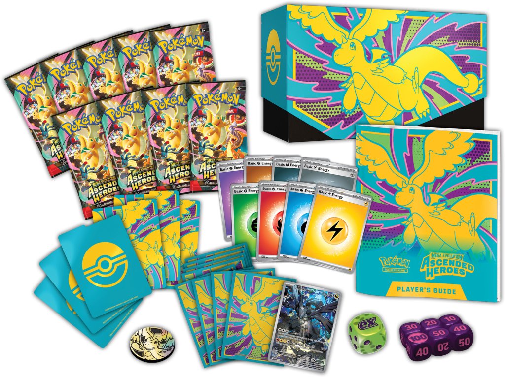 
                  
                    Pokémon TCG: Mega Evolution— Ascended Heroes Elite Trainer Box
                  
                