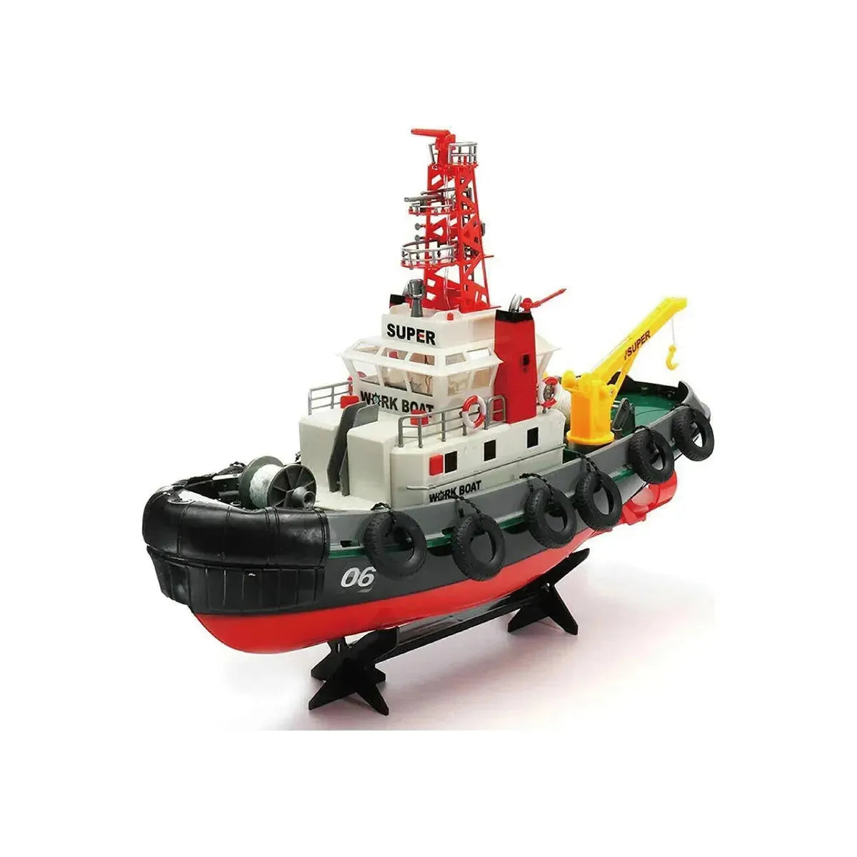 Henglong 3810 RC Rowing Boat Fire Fighting Rescue Radio Control Boat with Water Cooling System RTR