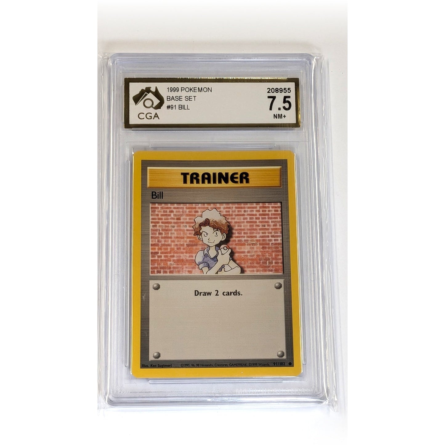 
                  
                    CGA Graded Pokemon Base Set (Unlimited) #91 Bill - Graded 7.5
                  
                
