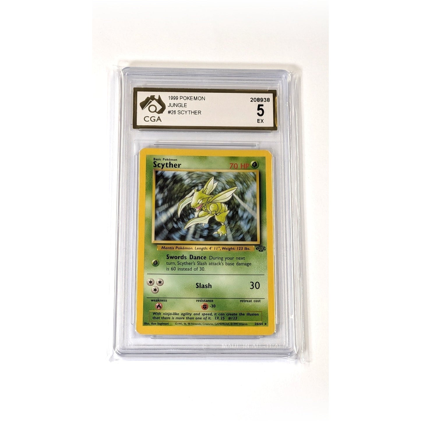 
                  
                    CGA Graded Pokemon Jungle Set (Unlimited) #26 Scyther - Graded 5
                  
                