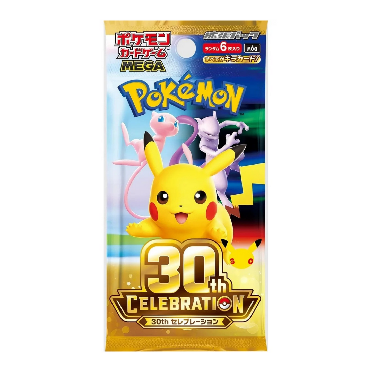 
                  
                    MEGA 30th Celebration M6a Booster Pack - Japanese Pokémon TCG
                  
                