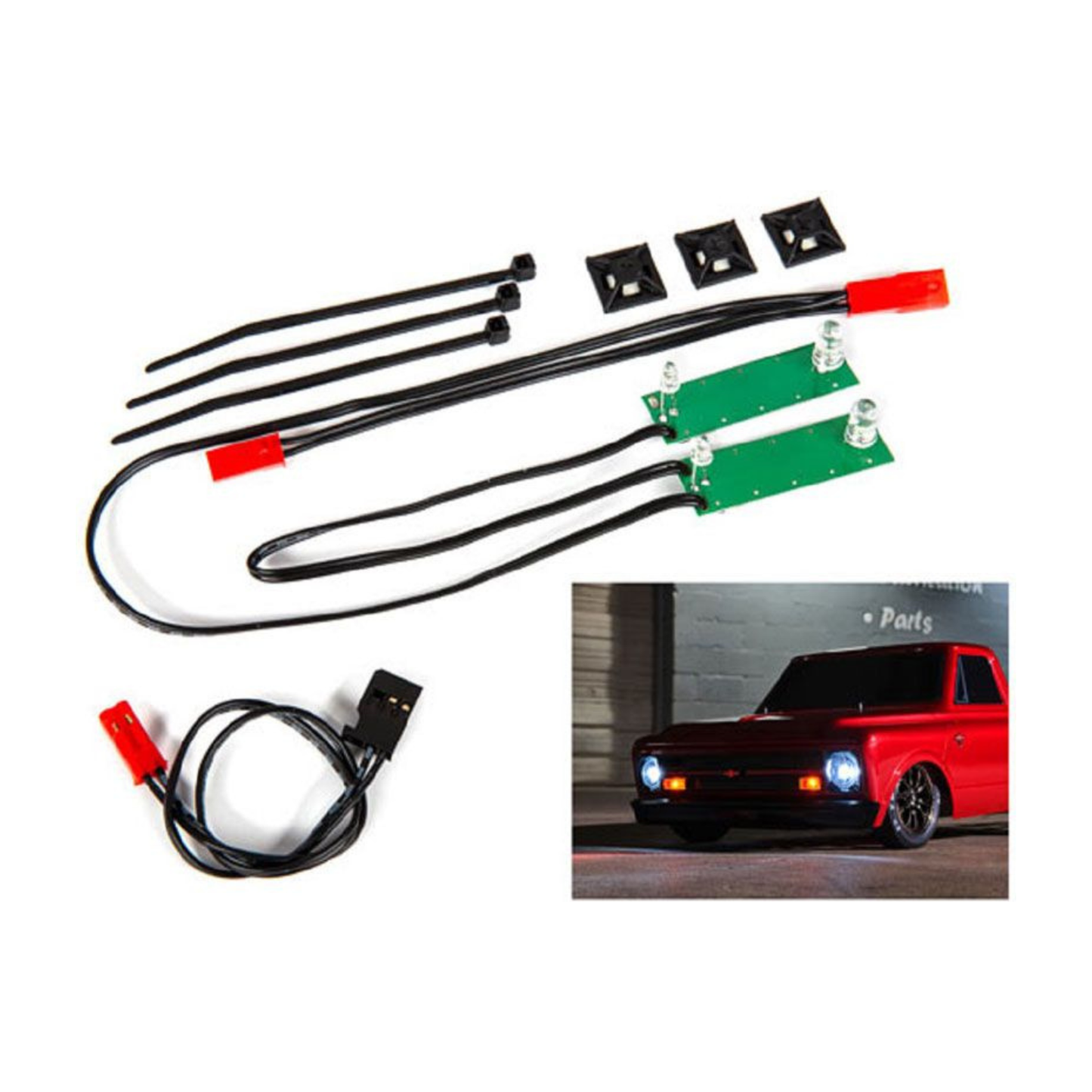 TRAXXAS LED LIGHT SET FRONT COMPLETE (WHITE)