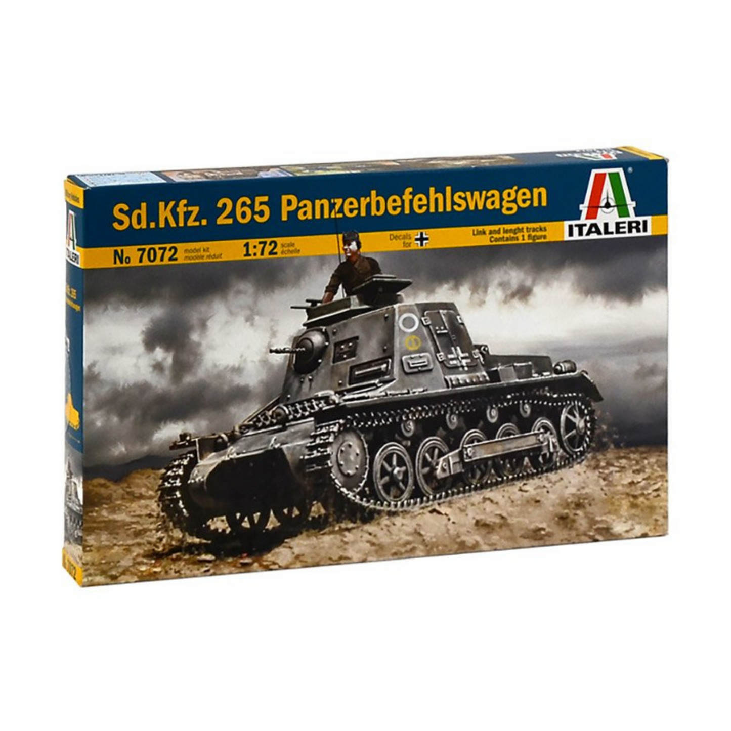 
                  
                    ITALERI SD. KFZ. 265 PANZERBEFEHLSWAGEN 1:72 SELF BUILD KIT
                  
                