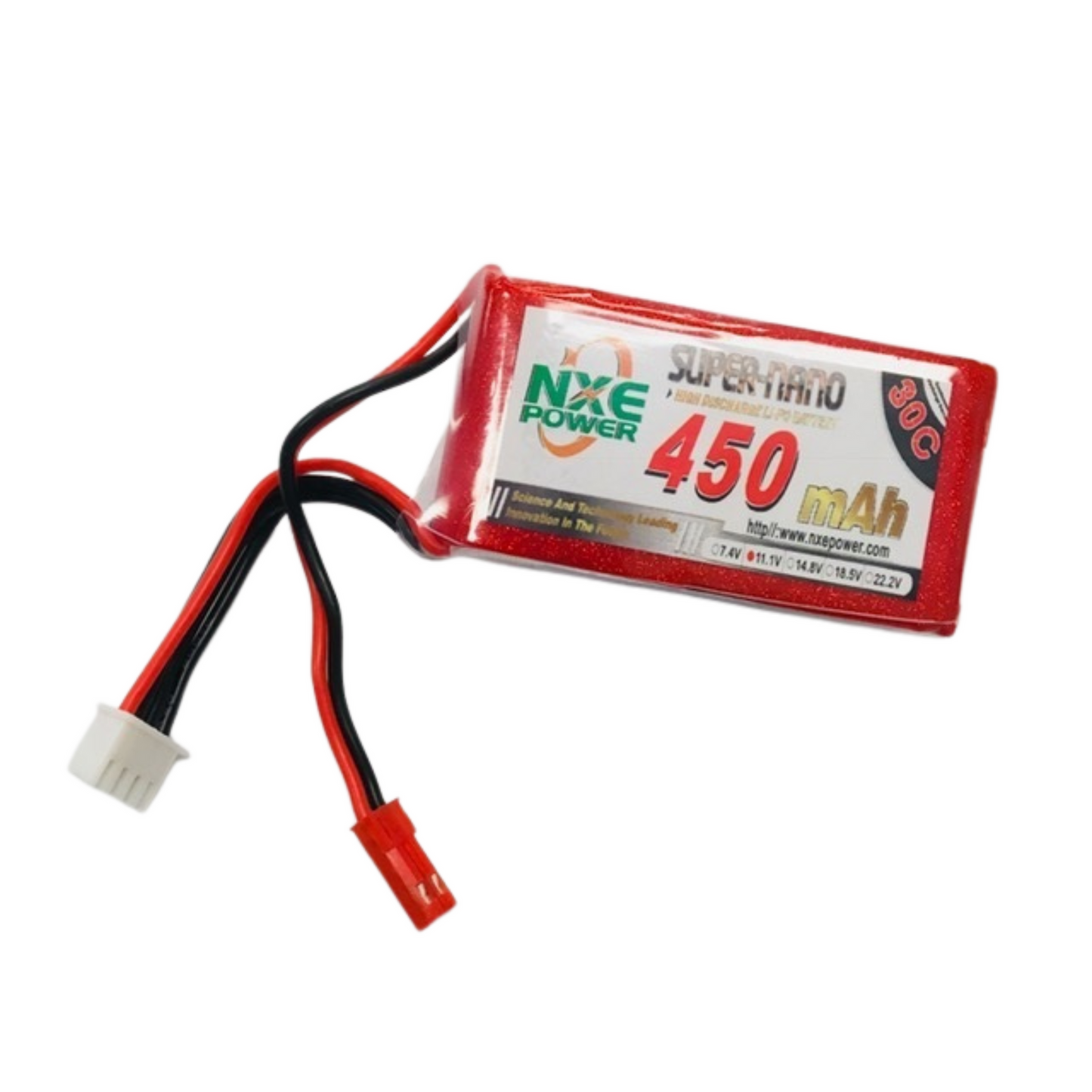 NXE 11.1v 450MAH 30c Soft Case / JST Battery