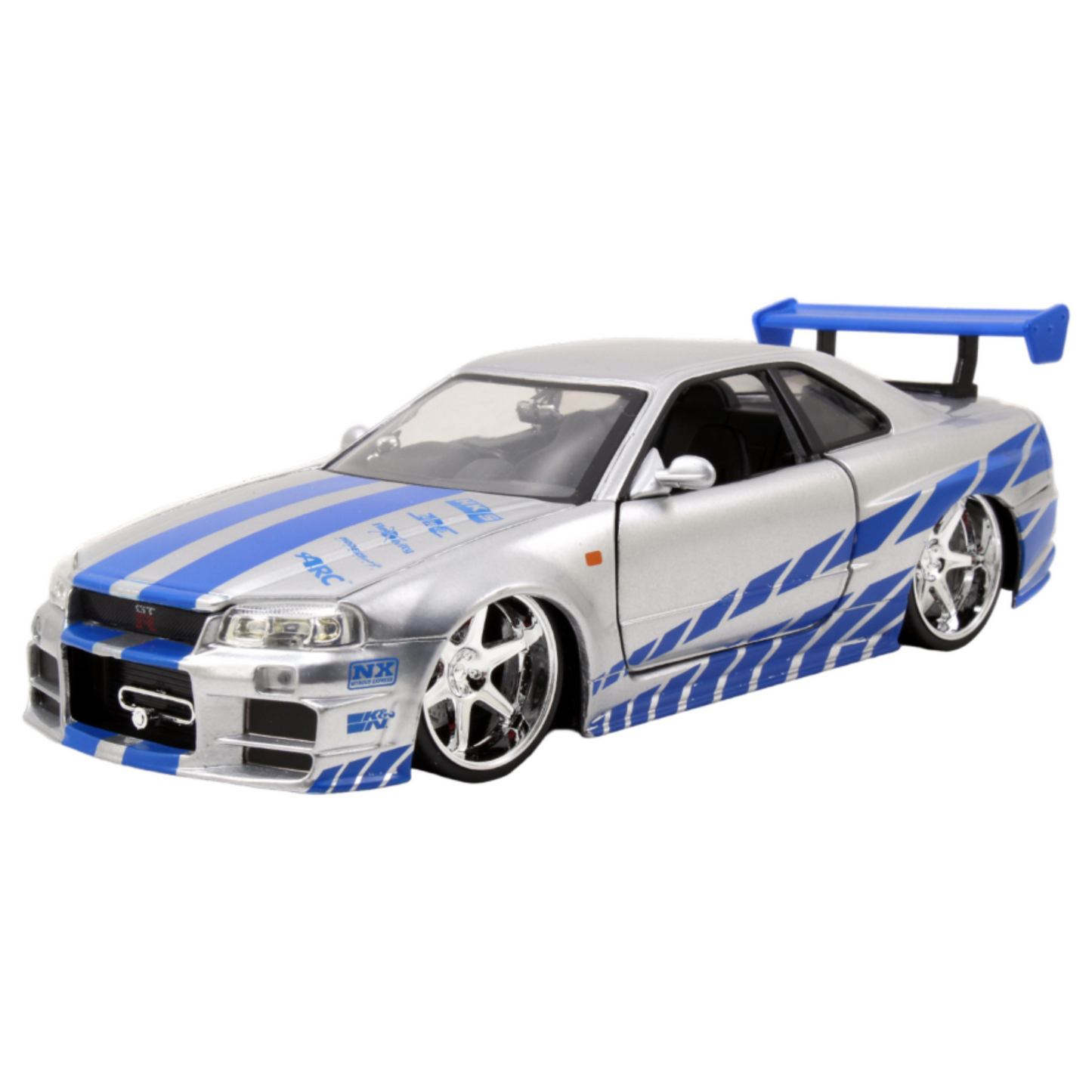 Fast and Furious - Brians Nissan Skyline Gt-R (R34) 1:24 Scale