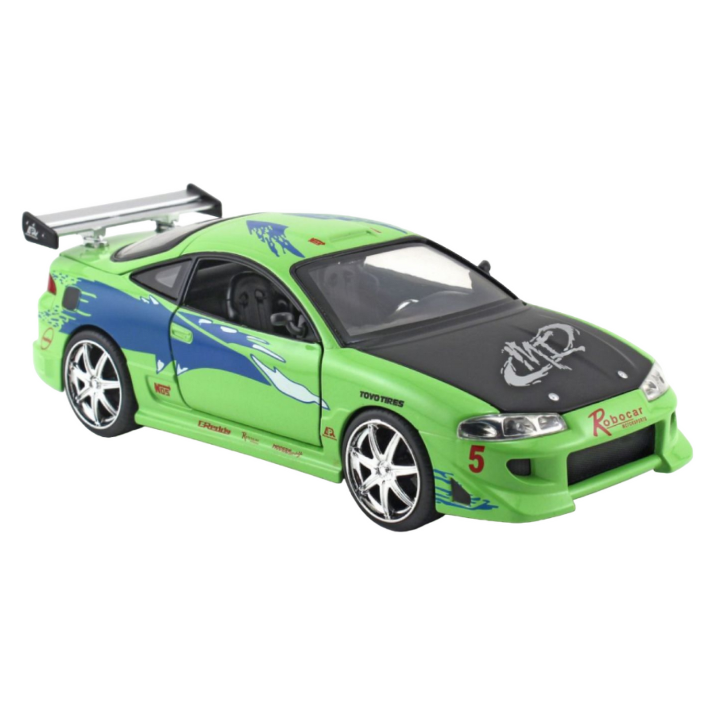 Fast and Furious - Brian’s 1995 Mitsubishi Eclipse 1/24th Scale Diecast Vehicle