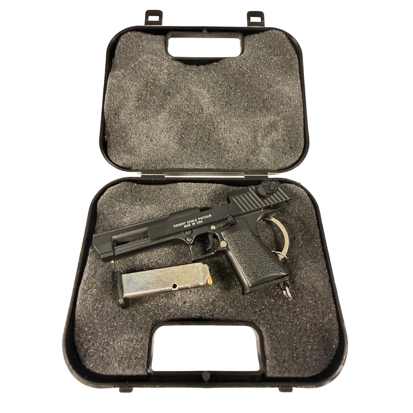 
                  
                    Mini Desert Eagle Keychain – Functional Slide with Imitation Round
                  
                