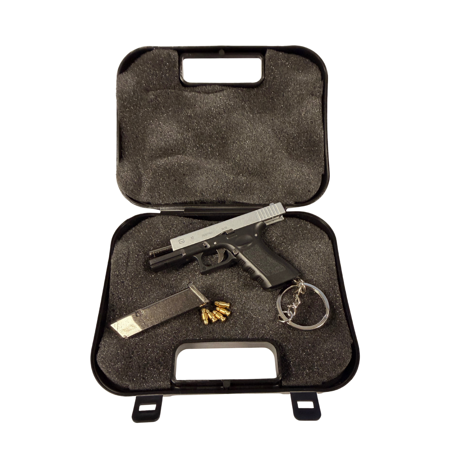 
                  
                    Mini G17 Keychain – Slide Action with Imitation Round
                  
                