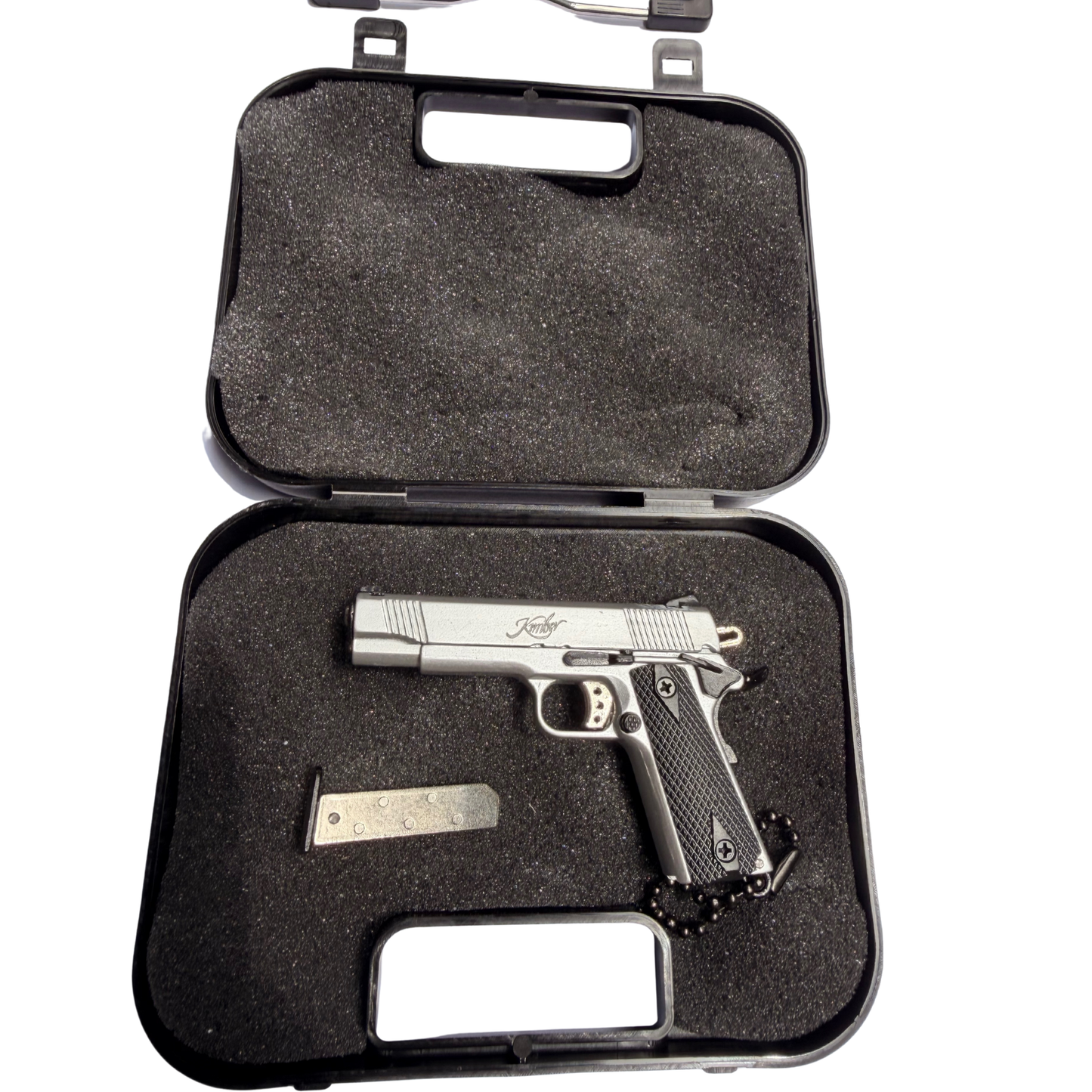 
                  
                    Mini 1911 Kimber Keychain – Slide Action with Imitation Round
                  
                