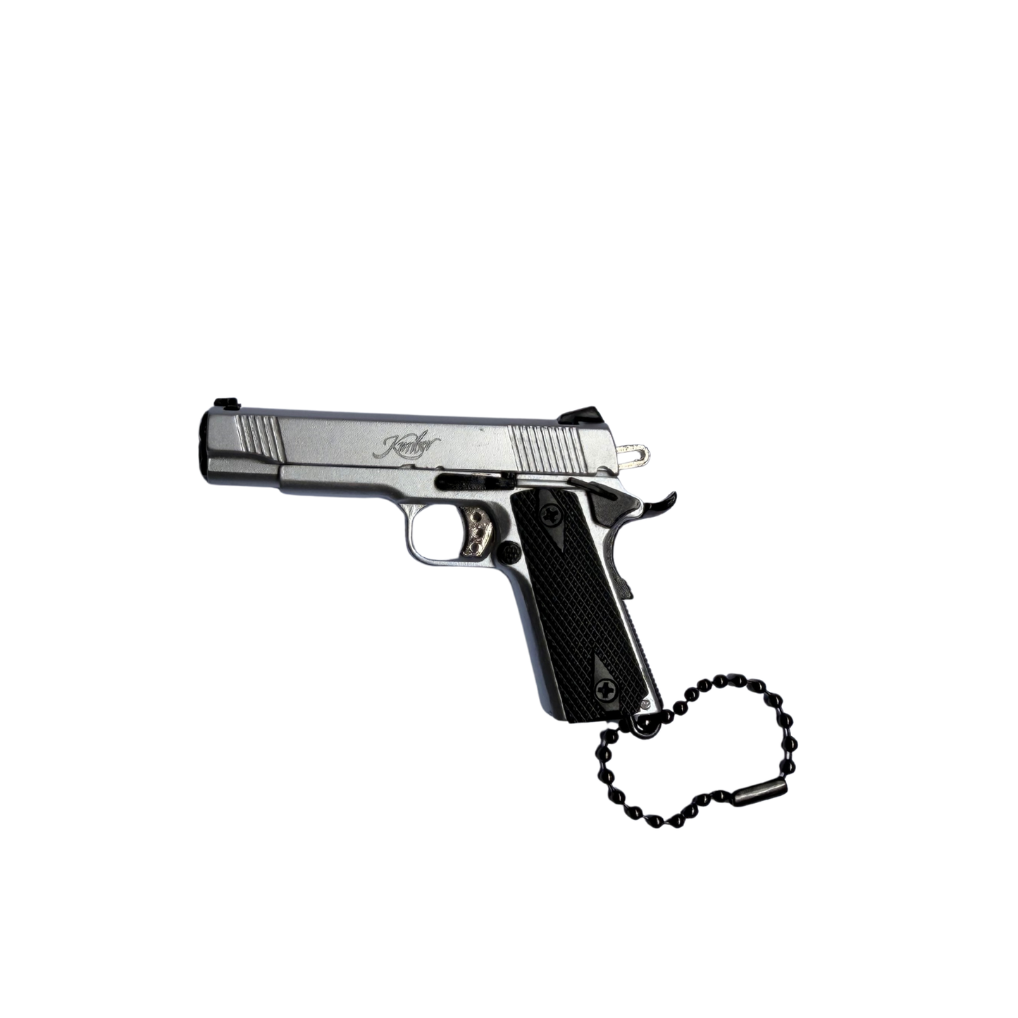 
                  
                    Mini 1911 Kimber Keychain – Slide Action with Imitation Round
                  
                