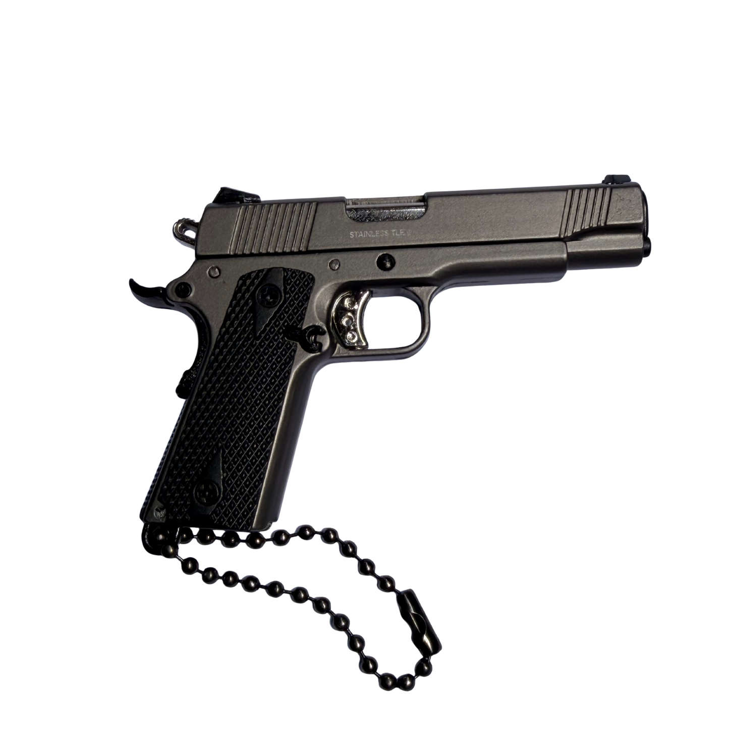 
                  
                    Mini 1911 Kimber Keychain – Slide Action with Imitation Round
                  
                