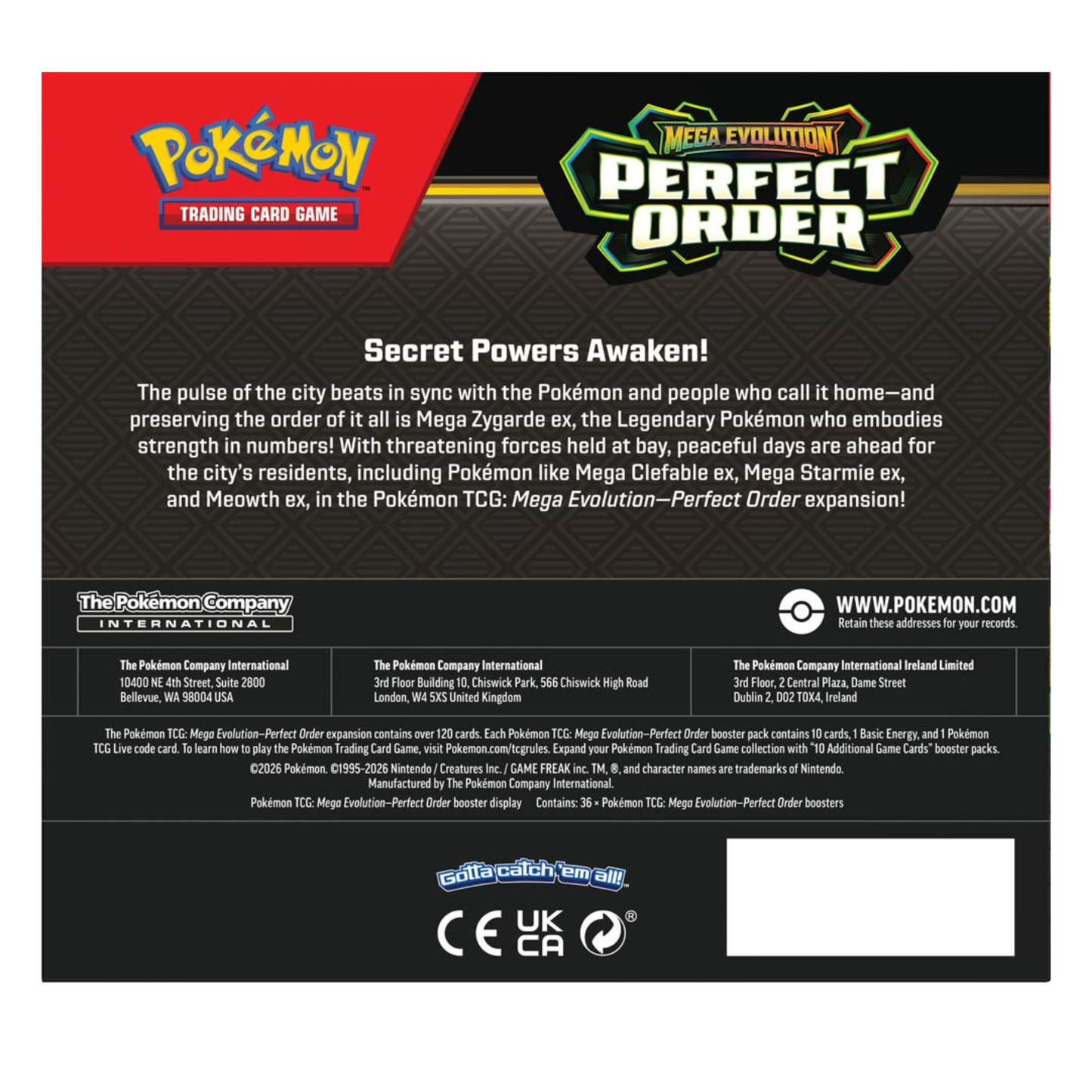 
                  
                    Pokemon TCG: Mega Evolution-Perfect Order Booster Box
                  
                