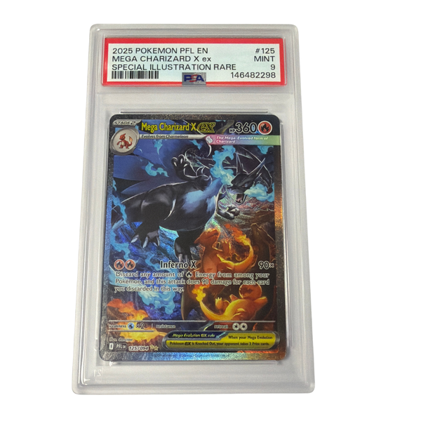 PSA Graded 9 Mint -2025 -Mega Charizard X ex Special Illustration Rare