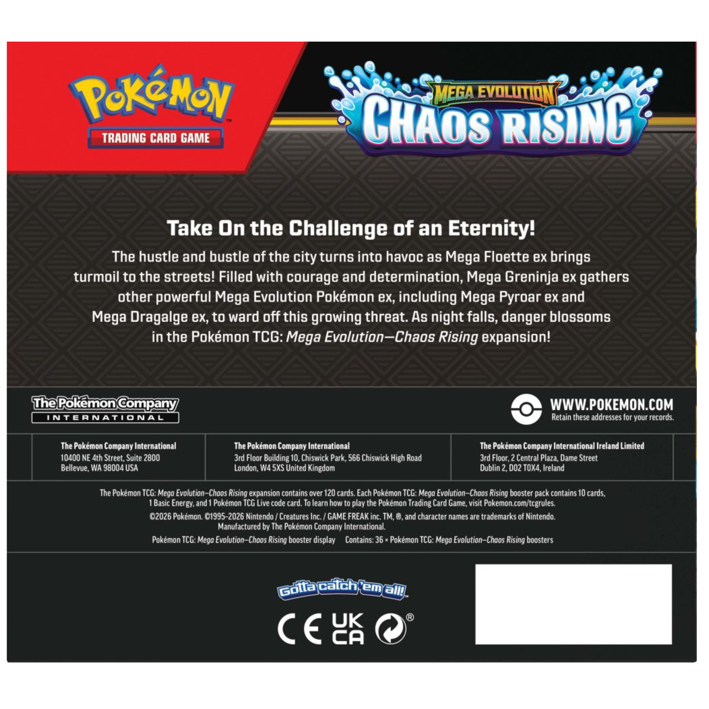 
                  
                    Pokémon TCG Mega Evolution Chaos Rising Booster Box
                  
                