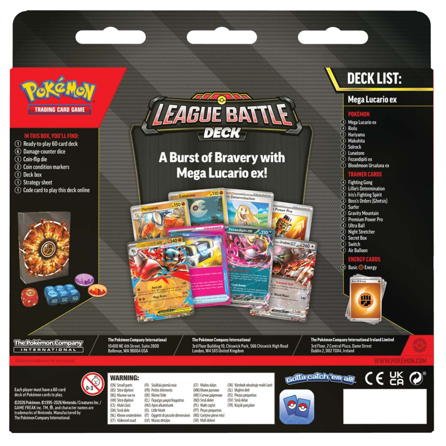 
                  
                    Pokemon TCG: Mega Lucario ex League Battle Deck
                  
                