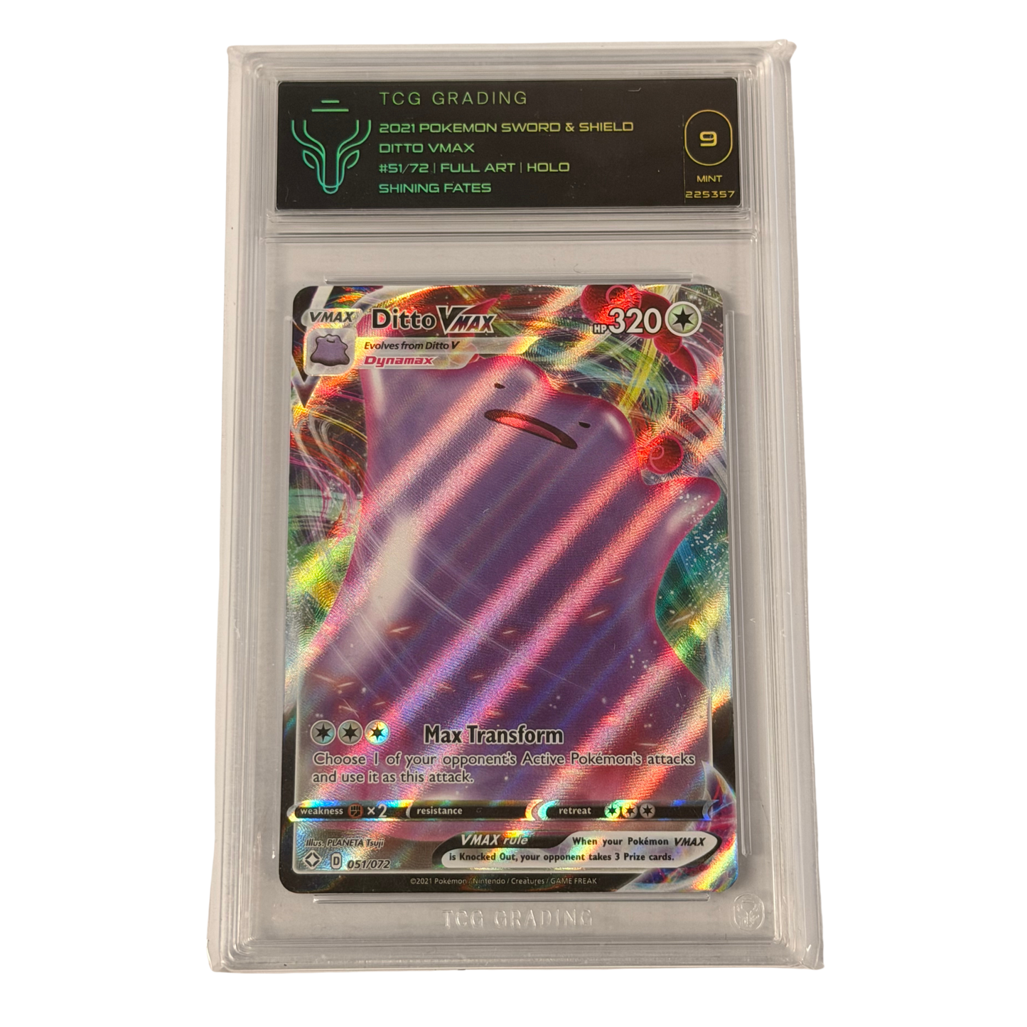 
                  
                    TCG Graded 9 Near Mint -2021 -Dito Vmax
                  
                