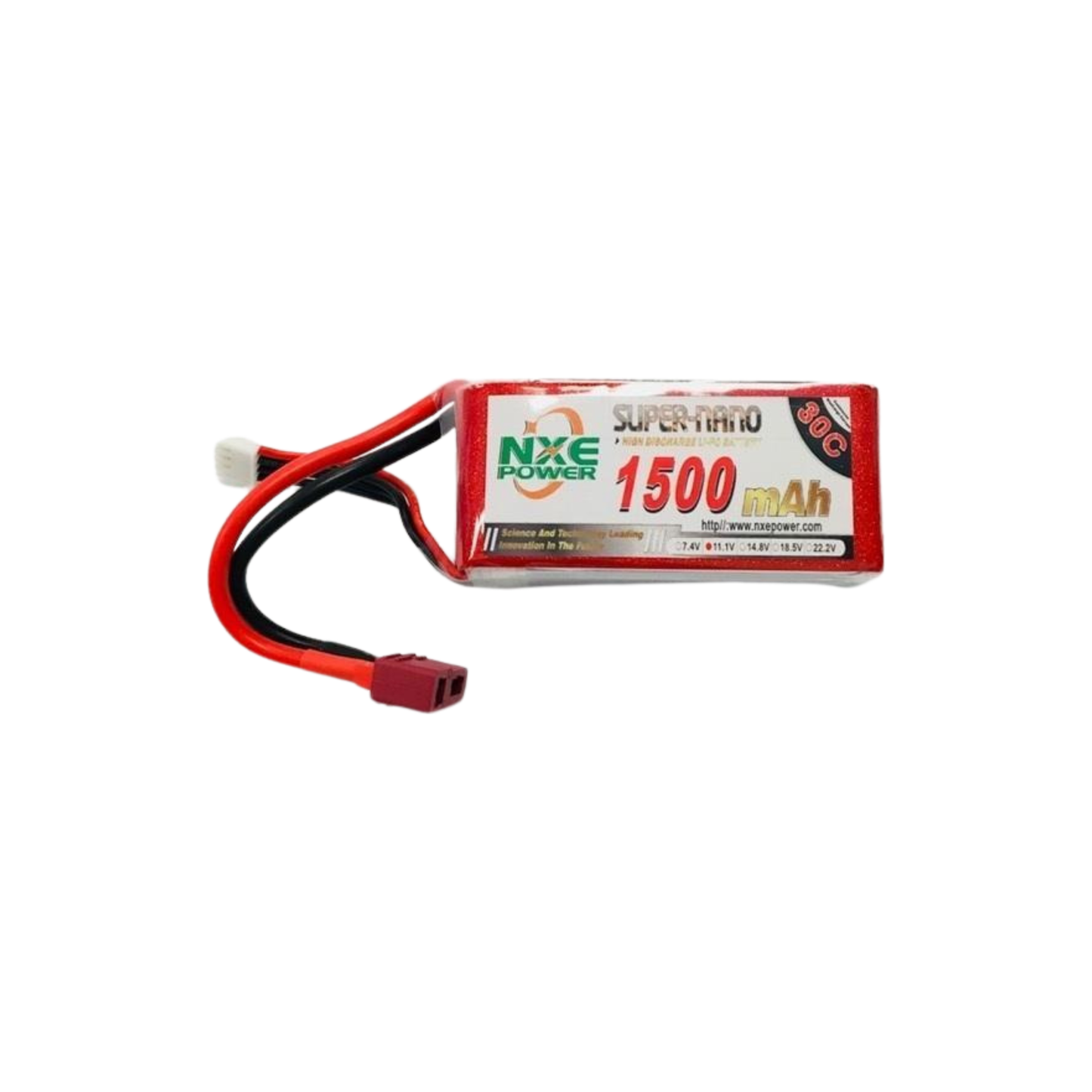 NXE 11.1v 1500mah 30c Soft case w/Deans battery