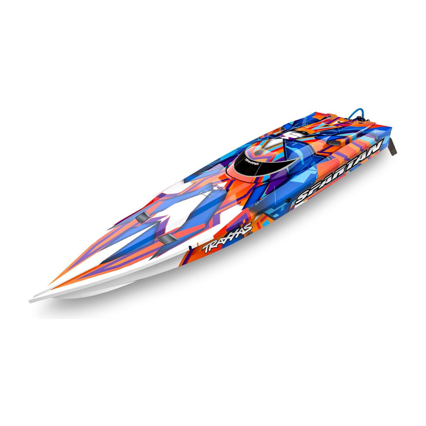 TRAXXAS SPARTAN BRUSHLESS 36" BOAT TQI - ORANGER