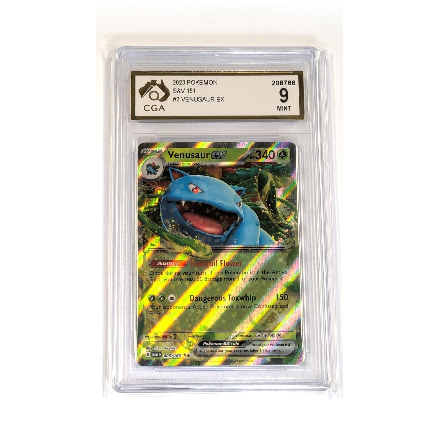 
                  
                    CGA Graded Pokemon Scarlet & Violet: 151 (MEW) #003 Venusaur ex - Graded 9
                  
                